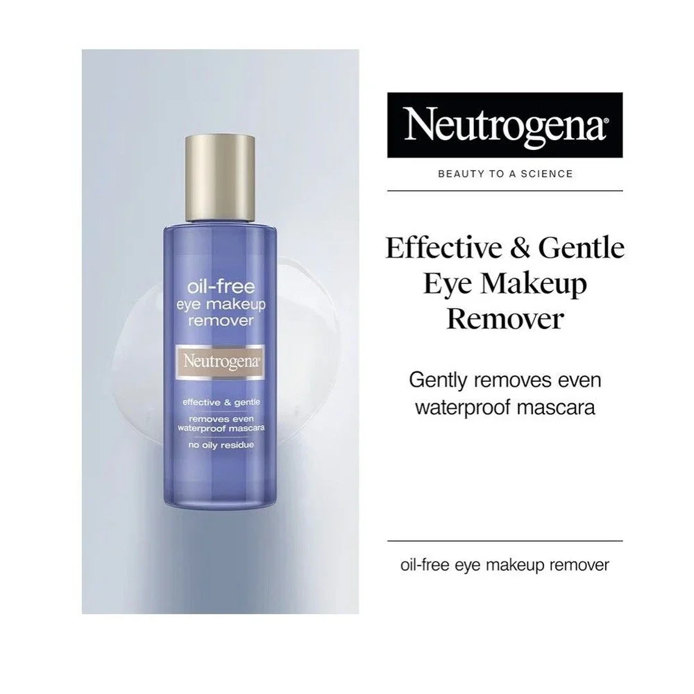 Neutrogena Oil-Free Eye Makeup Remover 3.8 Fl Oz Waterproof Mascara New